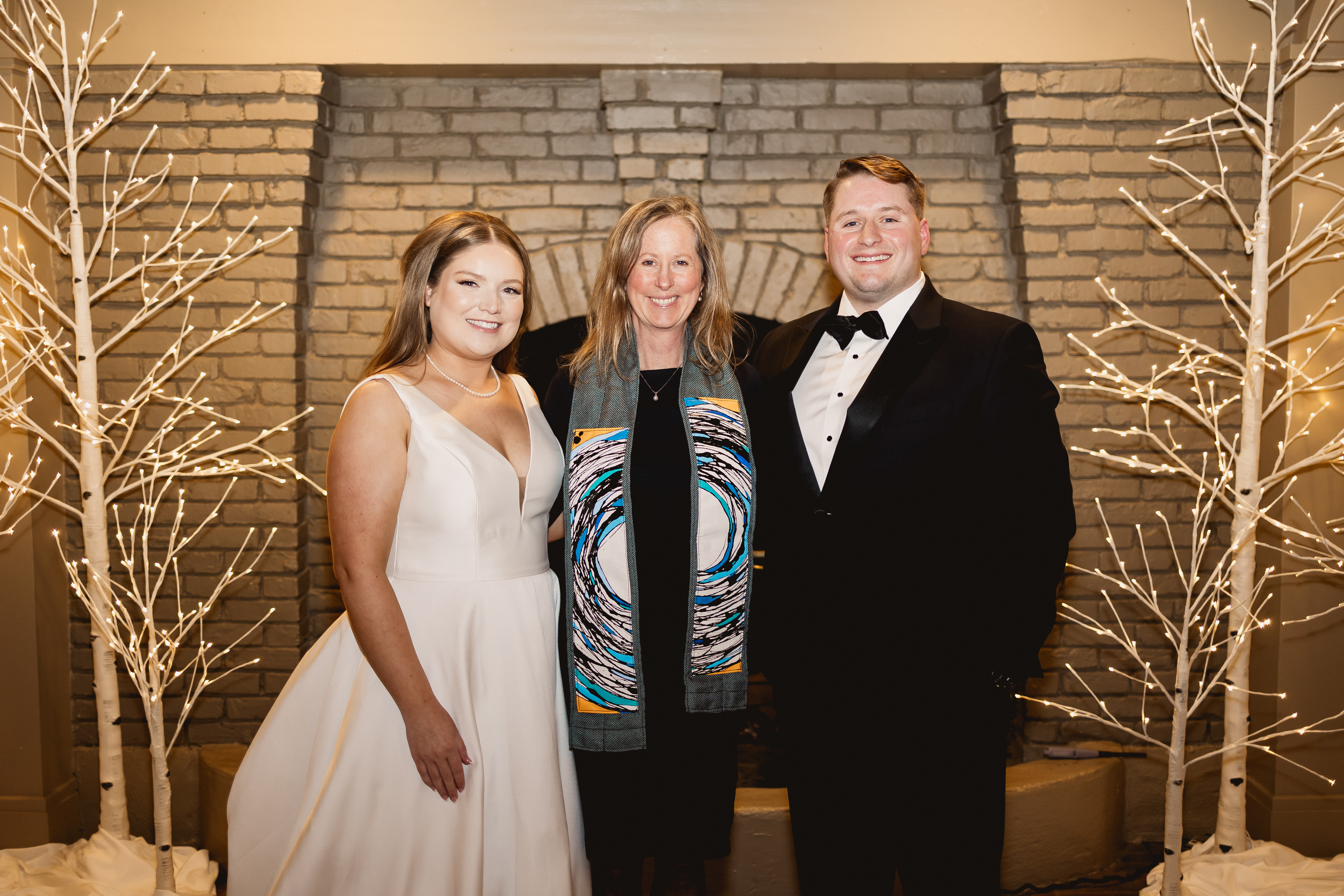 Rob Sargeant and his wife Sabrina Pridemore alongside Professor Wendy-Petersen-Boring