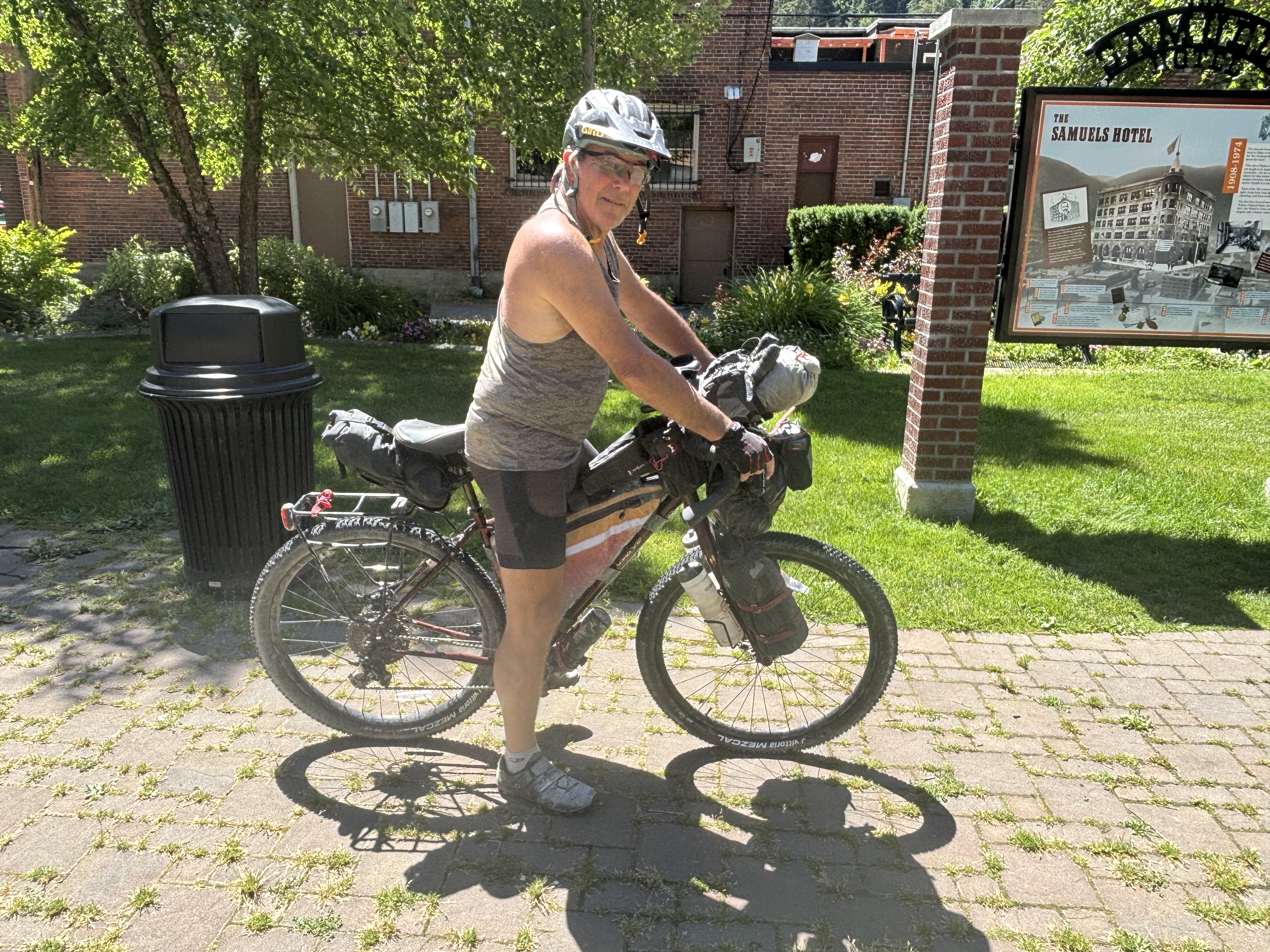 Me, michael dean. About to begin a ride from Wallace ID to Cle Elum WA.