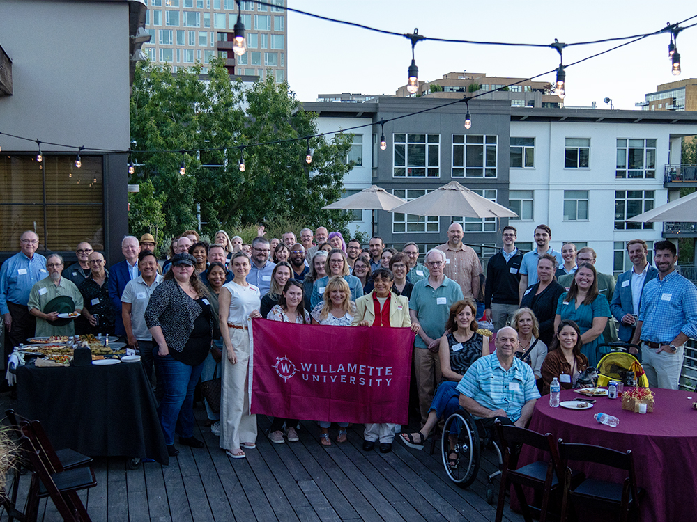 Group photo at PDX Happy Hour