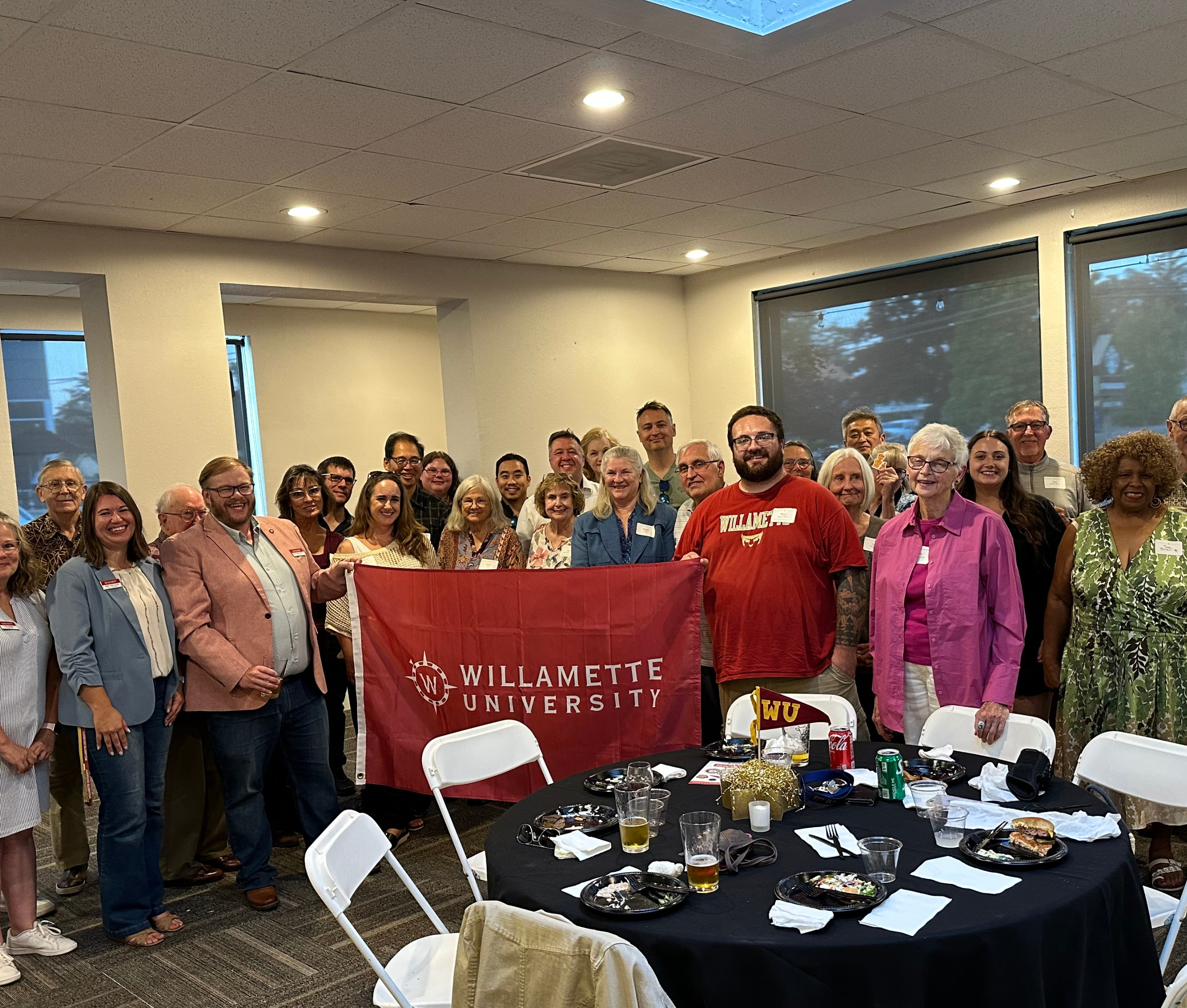 Group photo at the Salem Happy Hour