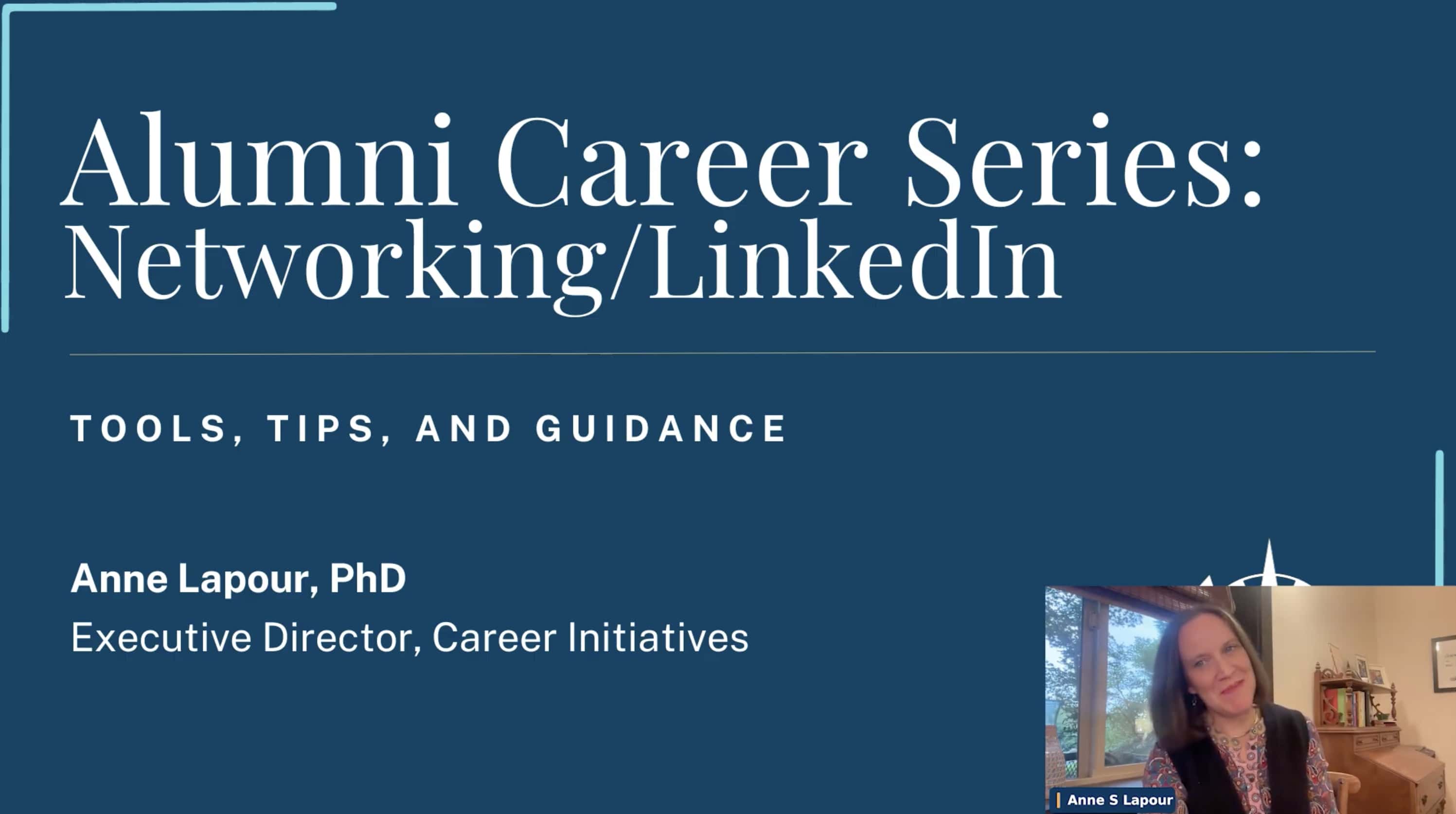 Photo of Anne Lapour on the WU Stream