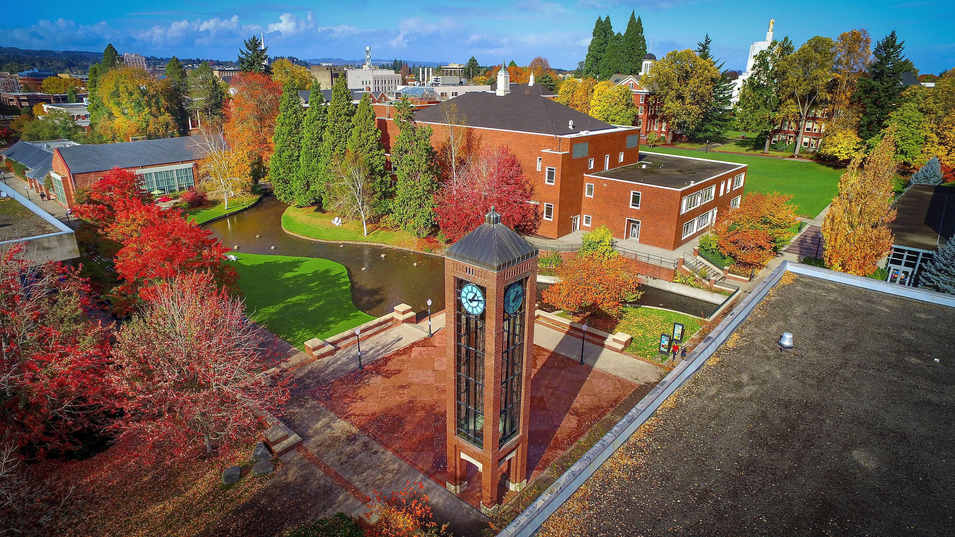 Salem undergraduate campus from above